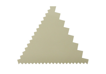 Peigne décor pâtisserie triangle