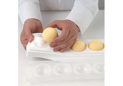 Moules Silicone Demi-sphère Extra-large – Lot De 3, 5 Cavités Par Moule, Pour Chocolat, Mousse, Glace, Résistant -40°C à 230°C