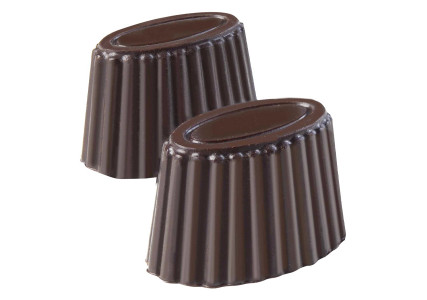 Moule à chocolat polystyrène 32 bonbons ovales striés