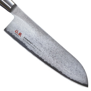 Couteau santoku japonais damass&eacute; Twisted Octagon - Suncraft