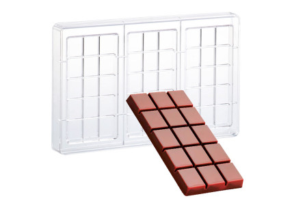 Moule tablette de chocolat forme carrée Slot - Martellato