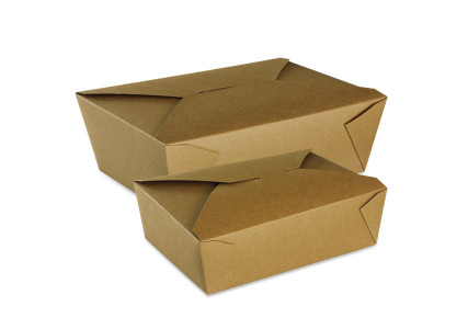 Boite repas lunch box carton kraft brun