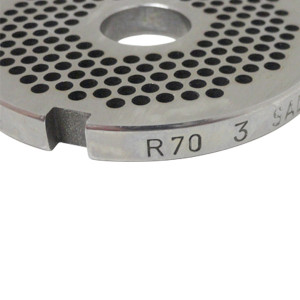 Grille Hachoir à Viande 7 Mm - Acier Inoxydable, Diamètre 7 Mm, Dimensions 53x57x4 Mm