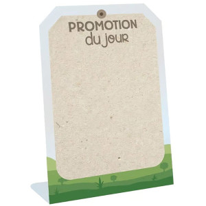 Chevalet de comptoir "Promotion du jour" - Campagne (x3)