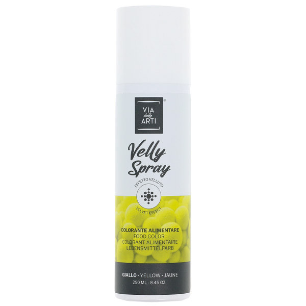 Colorant spray effet velours jaune