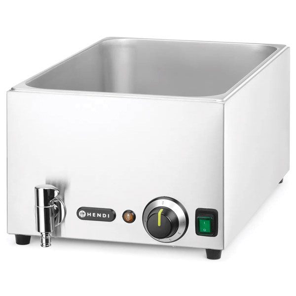 Bain marie &eacute;lectrique avec robinet de vidange GN1/1