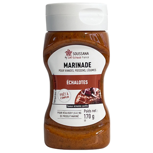 Squeeze marinade liquide Echalotes confites - Soussana (170 g)