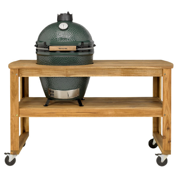 Table en bois d'acacia pour barbecue Big Green Egg