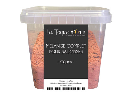 Mélange complet pour saucisses aux cèpes