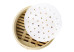 Feuille papier de cuisson ronde perforée pour panier vapeur (x75)