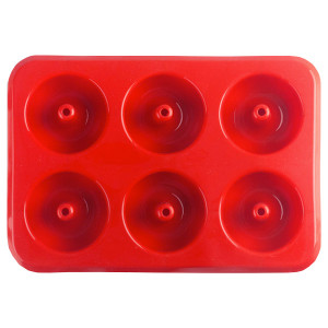 Moule silicone 6 donuts &oslash; 80 mm - Ibili