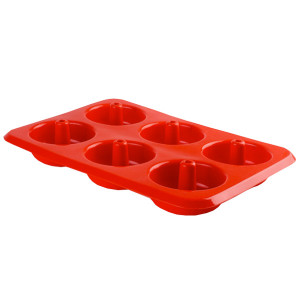 Moule silicone 6 donuts &oslash; 80 mm - Ibili