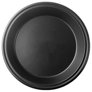 Plat &agrave; tajine en terre cuite &eacute;maill&eacute;e noire
