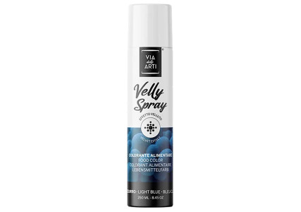 Colorant spray effet velours bleu