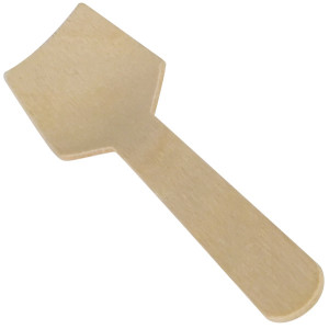 Cuill&egrave;re &agrave; glace jetable en bois (x100)