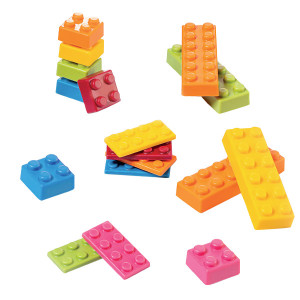 Moule &agrave; chocolat copolyester Lego brique de 2 - Martellato