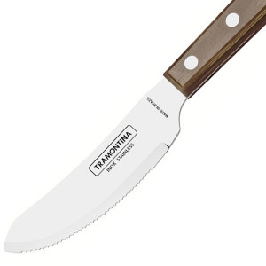 Couteau &agrave; pizza manche bois marron - Tramontina