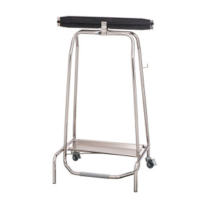 Support portefeuille inox pour sac poubelle 110 L