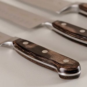 Couteau santoku forg&eacute; manche bois Century Technobois - Tramontina
