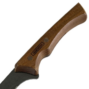 Couteau &agrave; d&eacute;sosser droit manche bois lame noire Black Churrasco - Tramontina