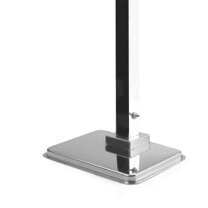 Lampe chauffante sur pied en inox
