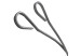Piques à brochettes inox courbés 28 cm