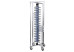 Chariot roulant porte assiettes garnies en inox - 84 assiettes