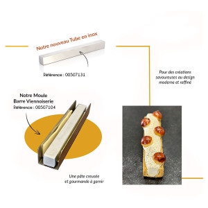 Barre inox pour moule viennoiserie
