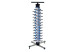 Support porte assiettes garnies en aluminium - 48 assiettes