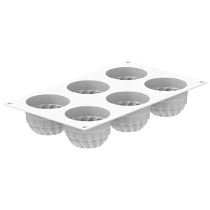 Moule silicone 6 ronds Pleincoeur 70 mm - Silikomart