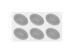Moule silicone 6 ovales Pleincoeur 124x84 mm - Silikomart