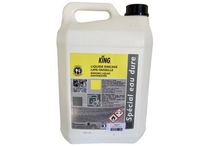 Liquide de rinçage toutes eaux pour lave vaisselle 5L - King