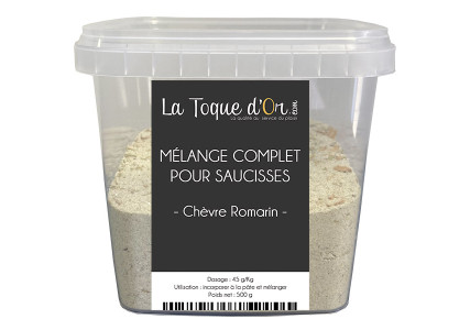 Mélange complet pour saucisses chèvre romarin
