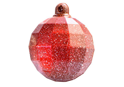 Moule à chocolat thermoformé 6 boules de Noël Diamond - Martellato