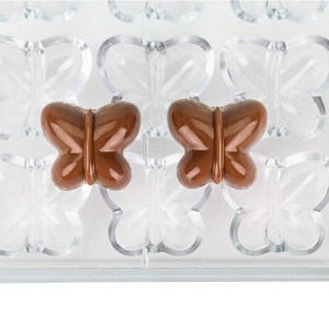 Moule &agrave; chocolat copolyester 24 demi papillons - Martellato