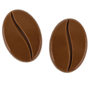Moule &agrave; chocolat copolyester 18 disques grain de caf&eacute; - Martellato