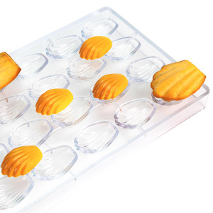 Moule &agrave; chocolat copolyester 20 madeleines - Martellato