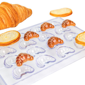 Moule &agrave; chocolat copolyester 16 croissants - Martellato