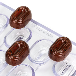 Moule &agrave; chocolat copolyester 20 biscuits - Martellato