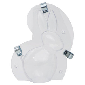 Moule &agrave; chocolat 3D &agrave; pinces forme lapin Bunny - Martellato