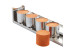 Attelage 5 mini cylindres inox pour travel cake