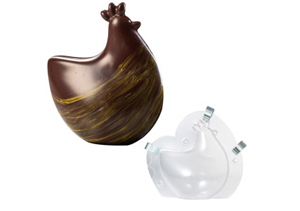 Moule à chocolat 3D à pinces forme poule Cocodè - Martellato