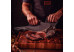 Couteau à viande Viking manche bois lame noire Black Churrasco - Tramontina