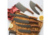 Couteau à viande Viking manche bois lame noire Black Churrasco - Tramontina