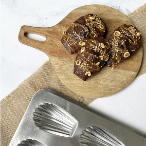 Moule 6 madeleines XXL en fer blanc - Gobel