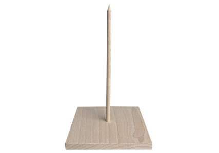 Support mini pique à gyros kebab en bois (90x90 mm)