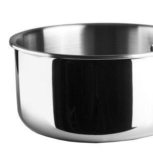 Casserole inox induction Trichef avec couvercle verre - Lacor
