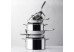 Faitout inox induction Trichef avec couvercle verre - Lacor