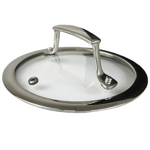 Casserole inox induction Trichef avec couvercle verre - Lacor