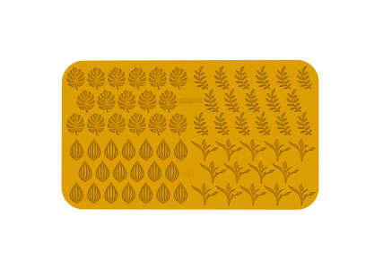 Moule silicone 68 feuilles jardin Naturae - Silikomart Déclassé